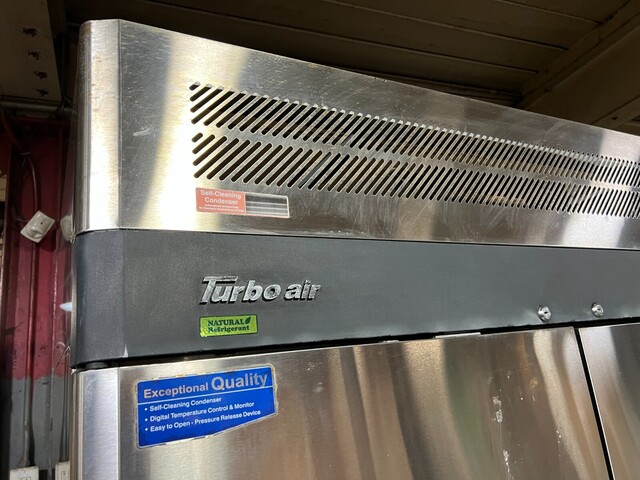 TurboAir #M3R72-6-N M3 Series, 78" solid half door reach in refrigerator, 65.6 cu.ft., 6 doors, Silver - Image 3