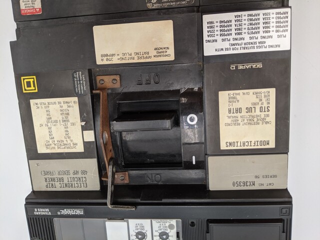 350 Amps, Square D #MX36350 I-Line Circuit Breaker, 600 Volts 3P 3PH - Image 5