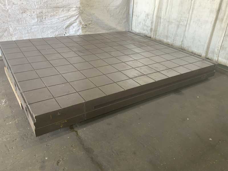 120" x 96" x 10" Portage layout table, 3/8" x 1/4" layout grooves, 10" groove centers - Image 2
