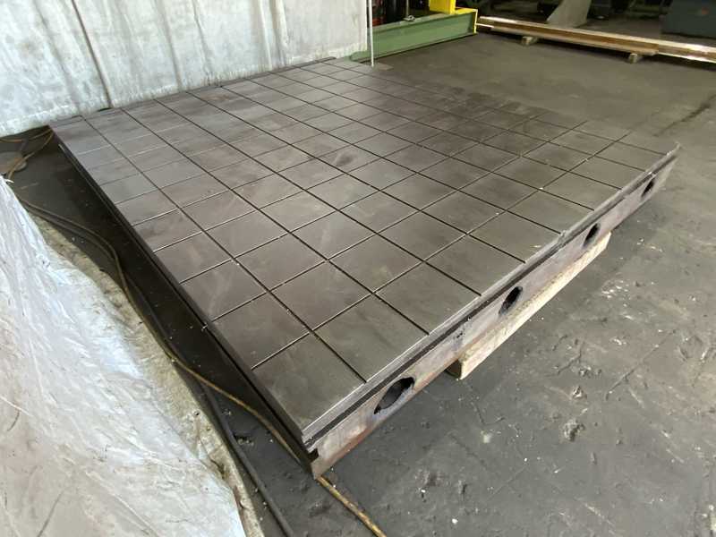 120" x 96" x 10" Portage layout table, 3/8" x 1/4" layout grooves, 10" groove centers - Image 6