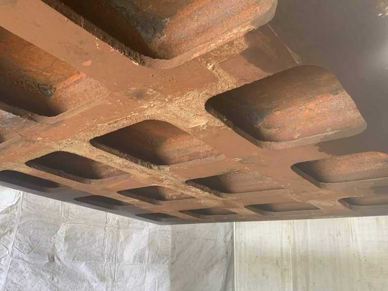 120" x 96" x 10" Portage layout table, 3/8" x 1/4" layout grooves, 10" groove centers - Image 8