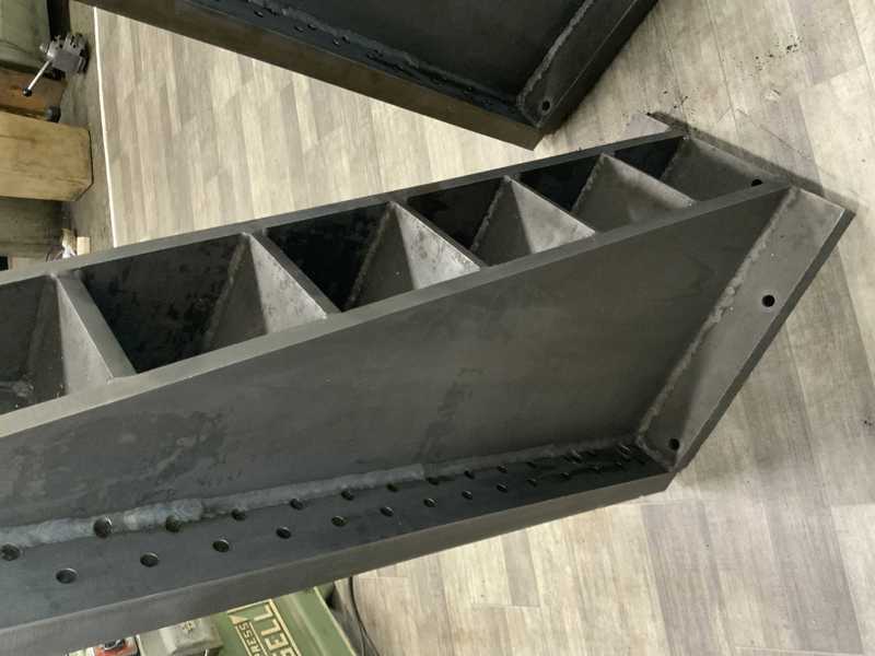 18" x 60" x 24" Drilled & tapped angle plates, steel welded plate construction, 1 set - Image 6