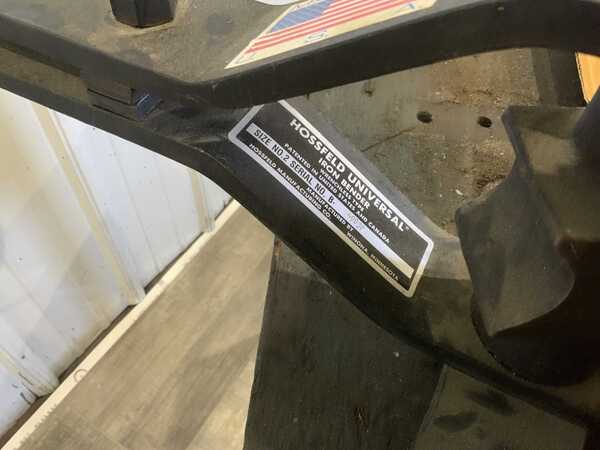 Hossfeld #2, 2" hand bendertock, rectangle tube, 1-1/2" square tube, serial #49837 - Image 7