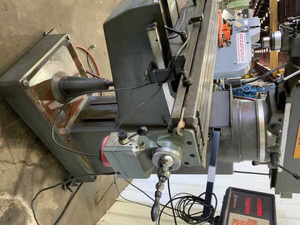 Lagun #FTV-2, ram type vertical mill, 10" x50" table, 3 HP, Mini Wizard 2-Axis digital read out, power draw - Image 9