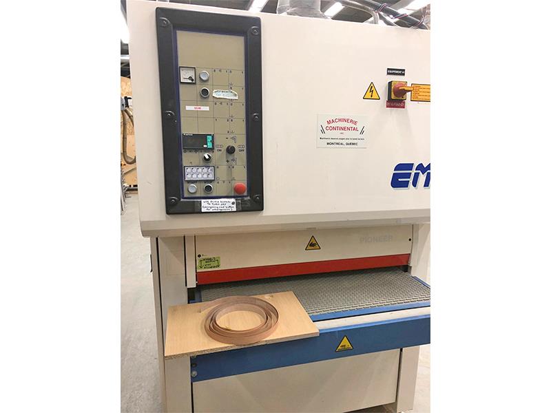 37" electromagnetic chuck #Pioneer-2RK, 2-head wide belt sander, 15 HP, 2004 - Image 3