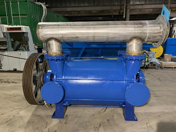 6000 CFM, NES #2BE-42-2BE-426-2BY3-3, single stage vacuum pump, 250 HP, side belt driven - Image 6