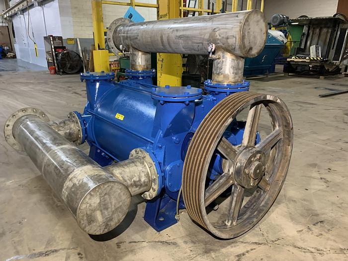 6000 CFM, NES #2BE-42-2BE-426-2BY3-3, single stage vacuum pump, 250 HP, side belt driven - Image 7