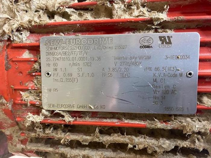 Andritz #RP1, continuous ragger, up to 17.5" rag diameter, up to 590" rag length, clock wise rotation, 2019 - Image 6