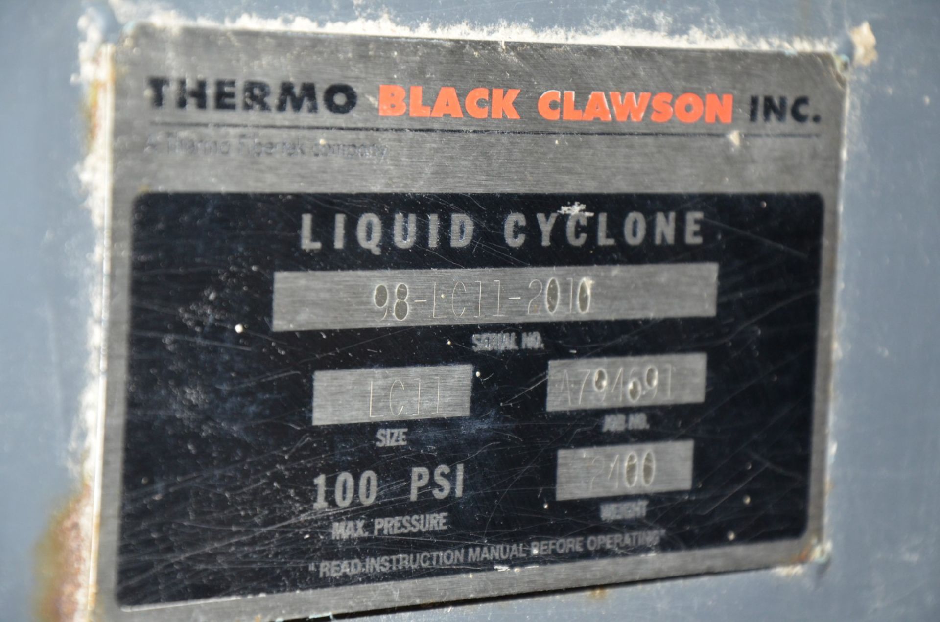 Black Clawson, HD cleaner, complete LC-11 17" dia detrashing liquid cyclone high density cleaner w/10"inlet - Image 9