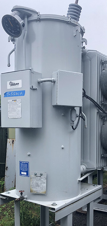 416/509 KVA, 7620 V, SIEMENS, OUTDOOR, OIL, TYPE JFR, 5/8 STEP, 95 KV BIL - Image 2