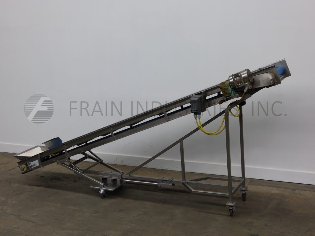 20" wide x 14.4' long, CMI Equipment & Engineering Co. #M1-3.9, inclined belt conveyor - Image 5