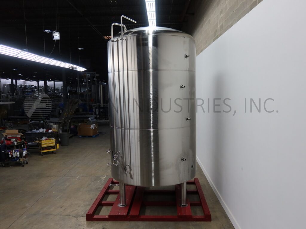 5000 gallon JVNW Inc., 304 Stainless Steel jacketed & insulated tank, 98" dia. x 154" straight wall, dish - Image 3