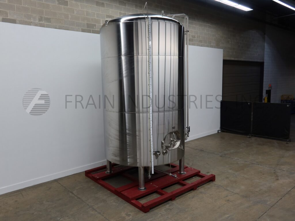 5000 gallon JVNW Inc., 304 Stainless Steel jacketed & insulated tank, 98" dia. x 154" straight wall, dish - Image 5