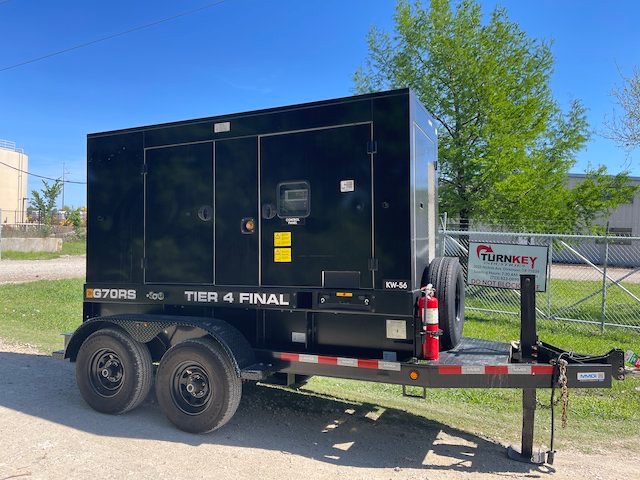 62 KW JCB #G70RS, diesel trailer mounted, Tier 4F, sound attenuated enclosure, 120/240/208/277/480 Volts, 586 - Image 1