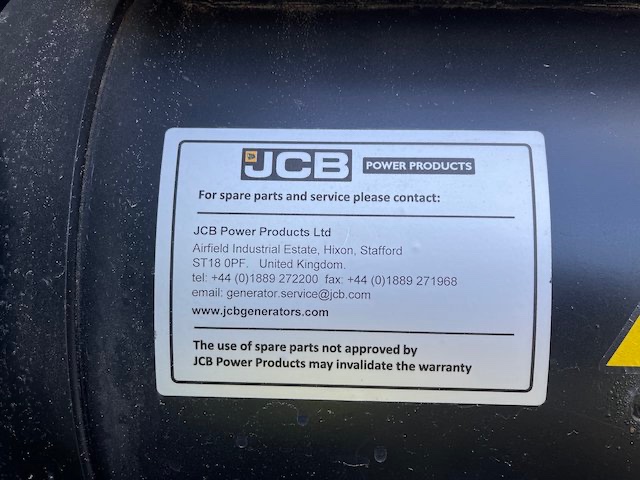 62 KW JCB #G70RS, diesel trailer mounted, Tier 4F, sound attenuated enclosure, 120/240/208/277/480 Volts, 586 - Image 8