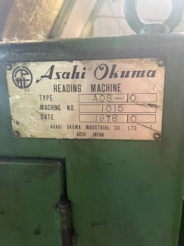 3/8" x 3-5/32" Asahi Okuma #AOS-10, high speed double stroke solid die cold header, 180 PPM - Image 3