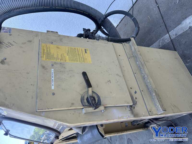 36" x 26" x 27" Empire #EB-26X36, blast cabinet, 2 gloves, gun, media regulator, lights - Image 3