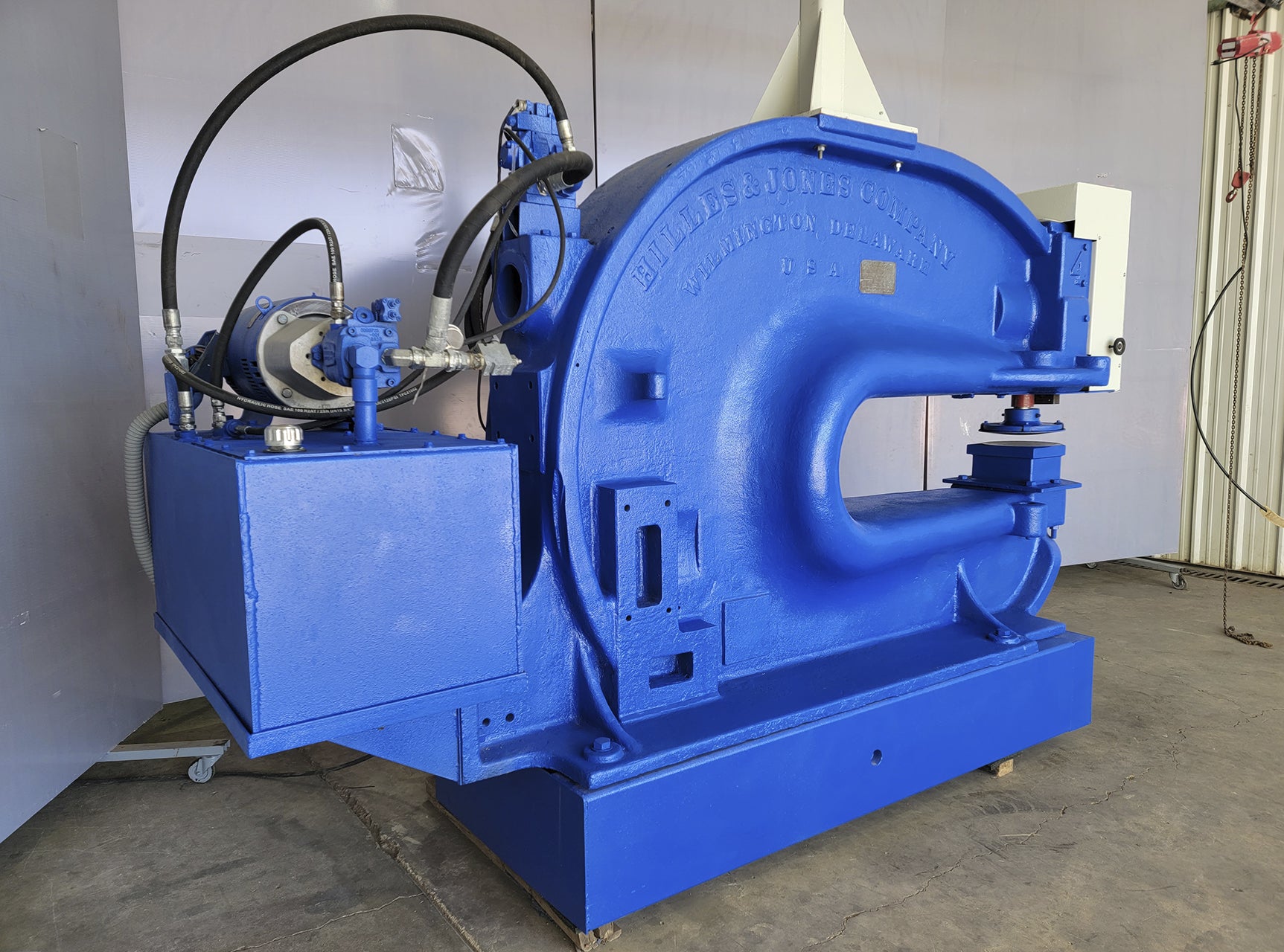 Hilles & Jones #4, C-frame press, 8" stroke, 60" throat, - Image 3