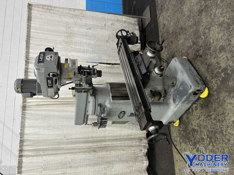 Lagun #847, vertical knee mill, 9" x47" table, 1.5 HP, index base, serial #21356 - Image 3