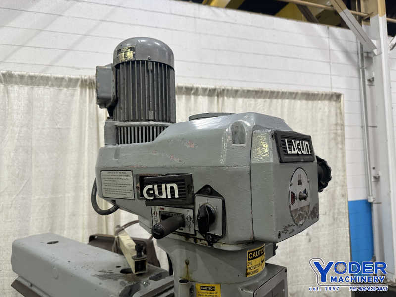 Lagun #847, vertical knee mill, 9" x47" table, 1.5 HP, index base, serial #21356 - Image 7
