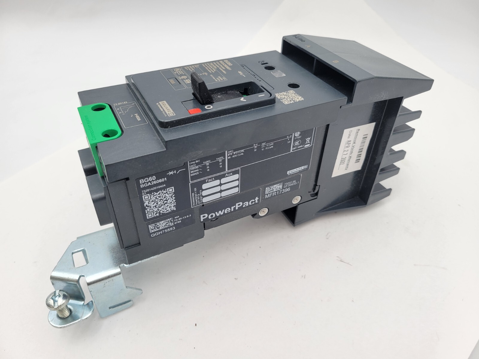 60 Amps, Square D, BGA260601, I-Line Circuit Breaker, 2 Pole, 600 Volts - Image 4
