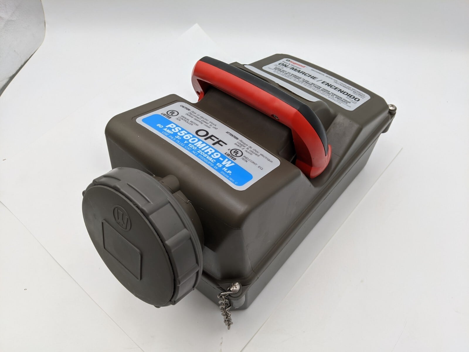 Pass & Seymour, PS560MIR9-W, Mechanical Interlock, 60 A, 4P5W, 3 phase, 120/208V - Image 3