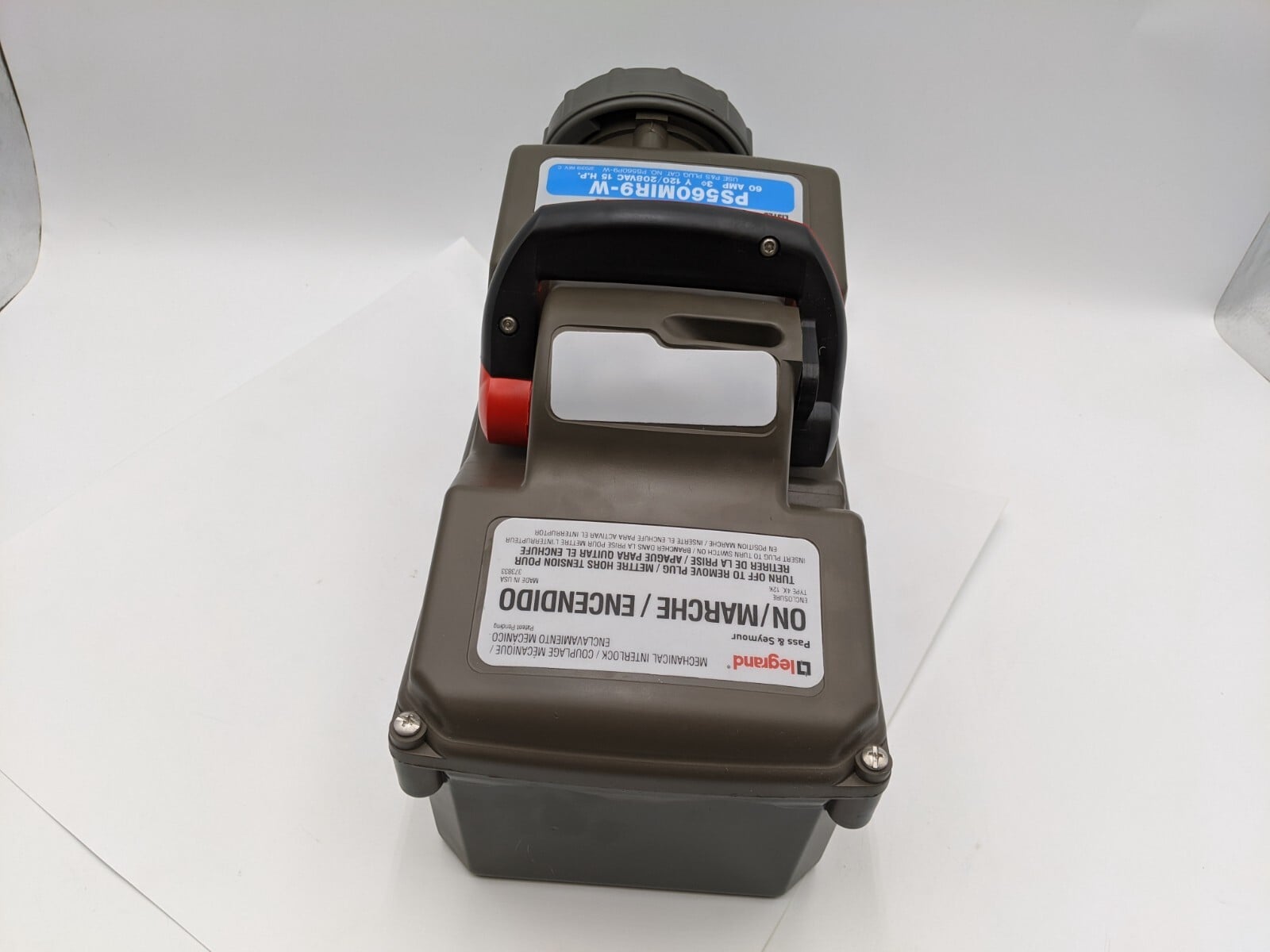 Pass & Seymour, PS560MIR9-W, Mechanical Interlock, 60 A, 4P5W, 3 phase, 120/208V - Image 8