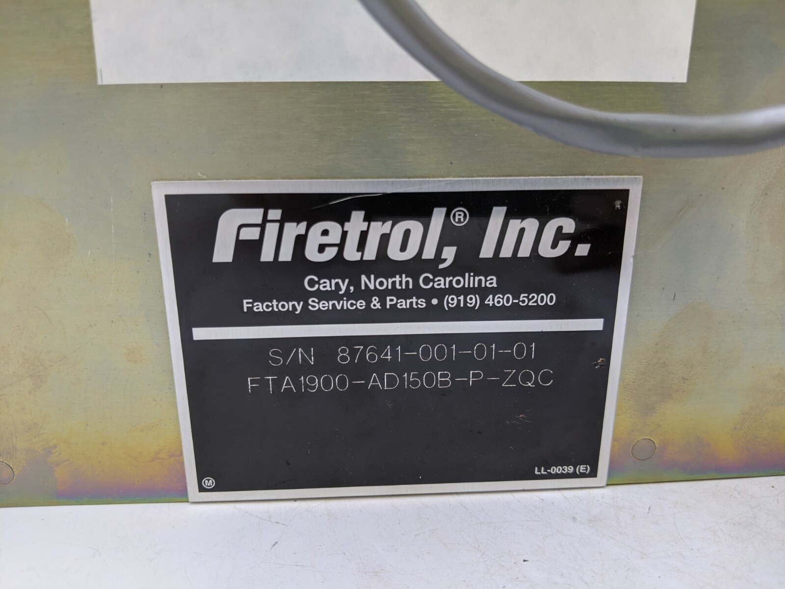 Firetrol #D3 ATA, Fire Jockey Pump Controller, FTA1900-AD150B-P-ZQC, Control Panel - Image 6