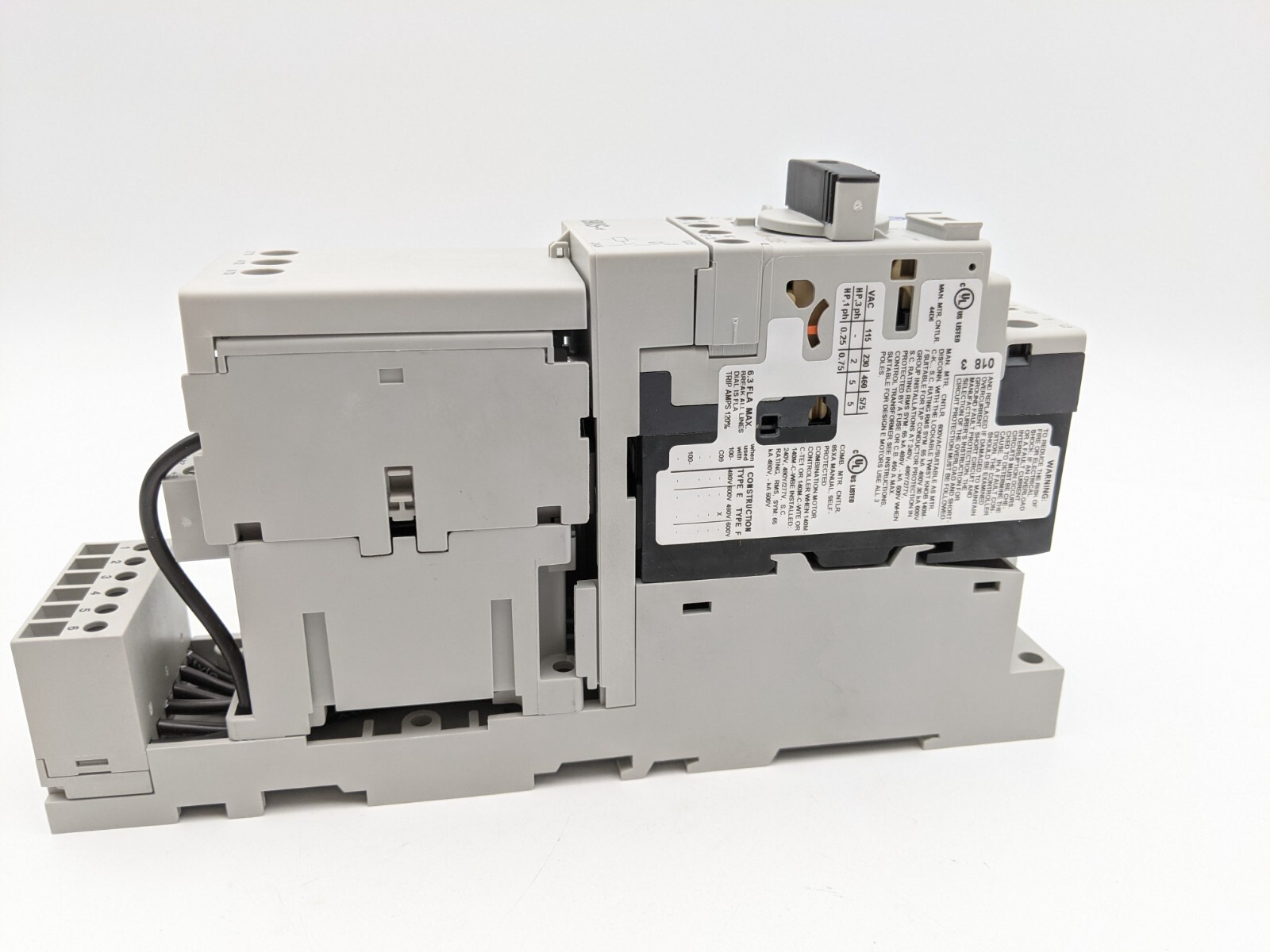 Allen-Bradley, 190S-ANEJ2-CB63C-KN, Compact Combo Motor Starter, Series B, 4 - 6.3 Amp - Image 2
