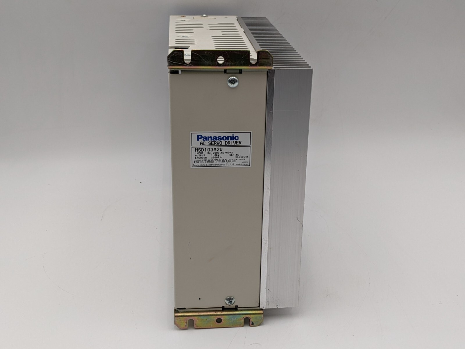 Panasonic #MSD103A2W, AC Servo Driver, 50/60 Hz, 2500P/r Encoder, w/Cable Connector - Image 6