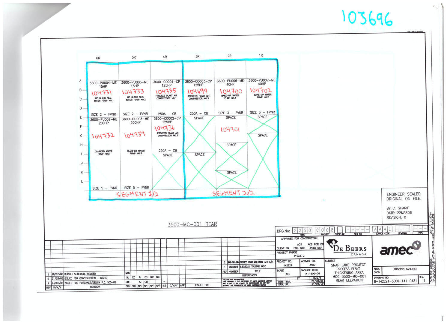 Siemens, Tiastar, Motor Control Center (MCC) Section, 2 segmented bucket - Image 3