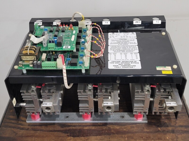 200 HP Cutler-Hammer, TRU-200-P-MO-BY, Solid State Reduced Voltage Starters, 200 Amps, 600 V, 3 phase - Image 1