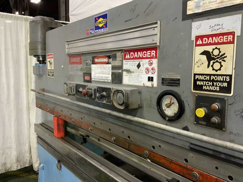 100 Ton, Niagara #HBM-100-8-10, hydraulic press brake, 10' overall, 102" between housing, 7" stroke, 7" throat - Image 2