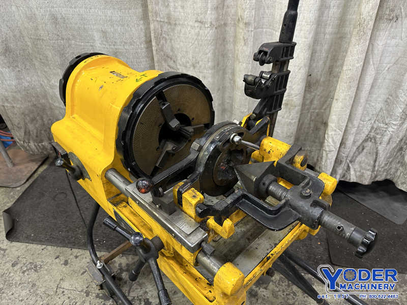 1/2" - 4" Hangzhou #100E, pipe & bolt threader, reamer, cutoff, electric foot pedal, 2007 - Image 2