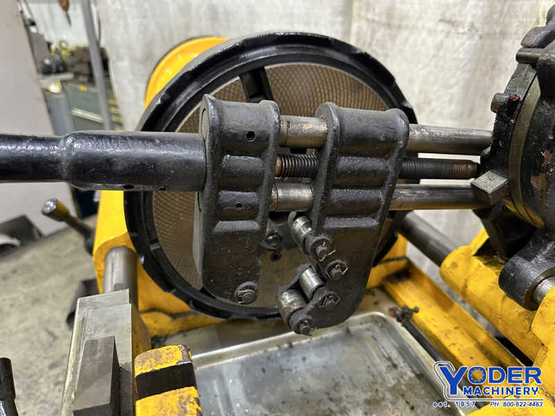 1/2" - 4" Hangzhou #100E, pipe & bolt threader, reamer, cutoff, electric foot pedal, 2007 - Image 9