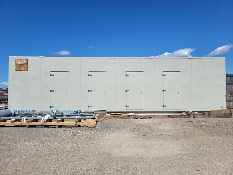 Insulated Sound Attenuated Enclosure, 513.5" x 157" x 128" Inside Dimension, (4) 40.25" x 3" x 91.5" Side - Image 1