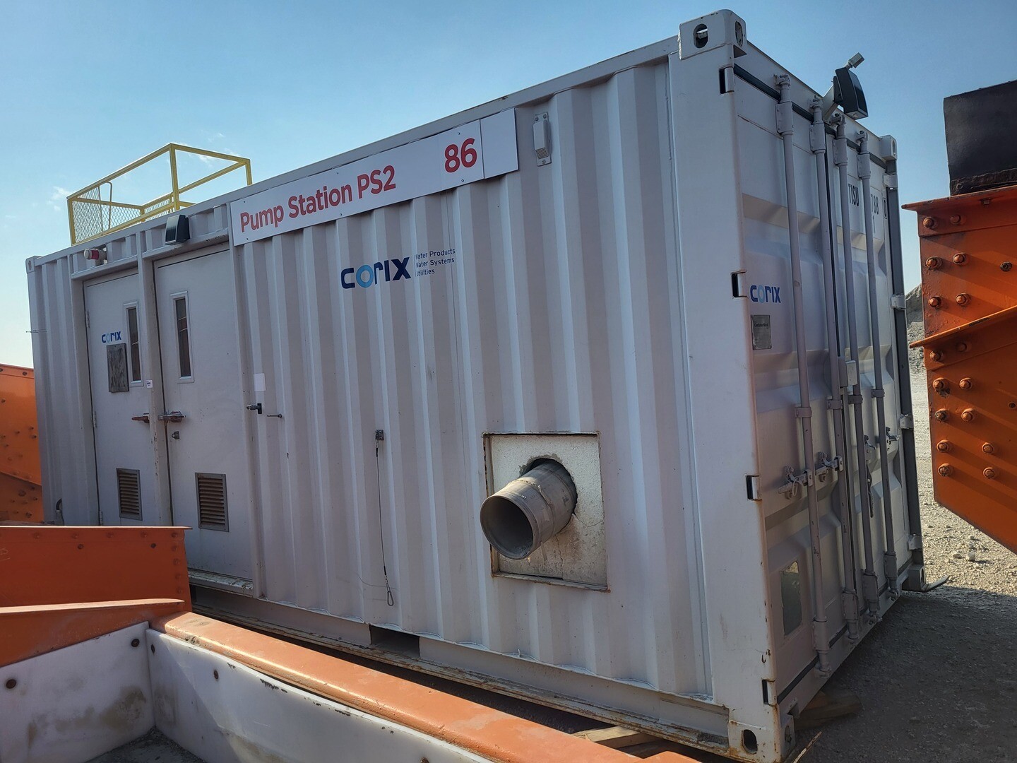 Corix, Dewatering Pump Station, 255" x 120" x 110" Container, 3' x 4' triple-pane window, 10" Valves, 20 kVA - Image 6