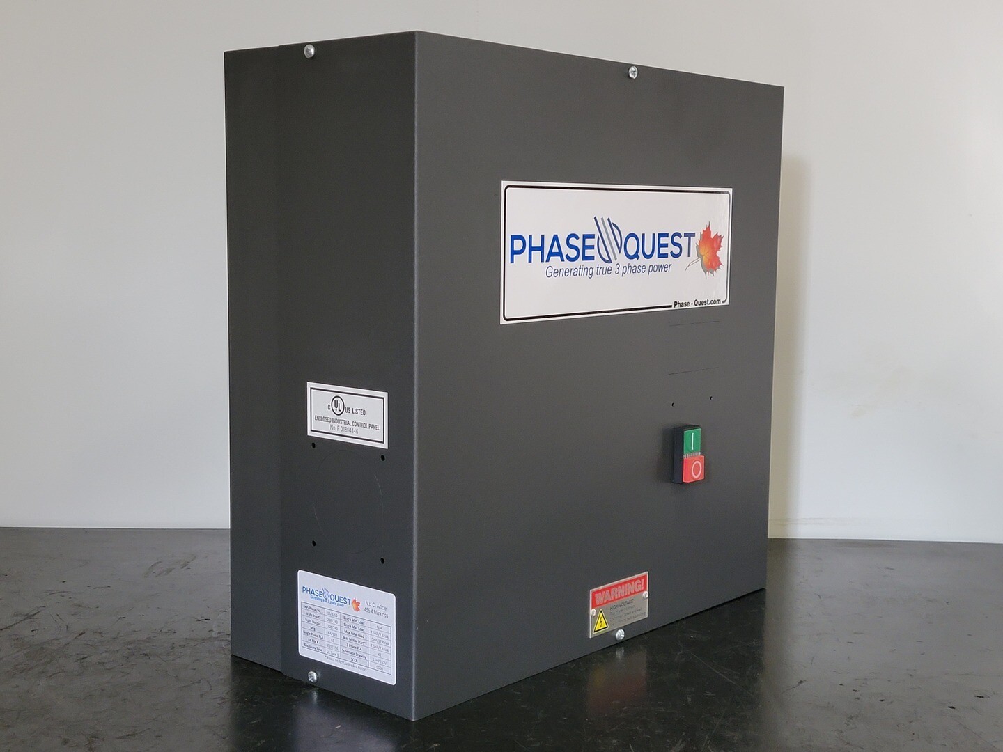 40 HP Phase Quest #OMPQ-40, Induction Load Rotary Converter, 208-250 V, CNC Duty - Image 5