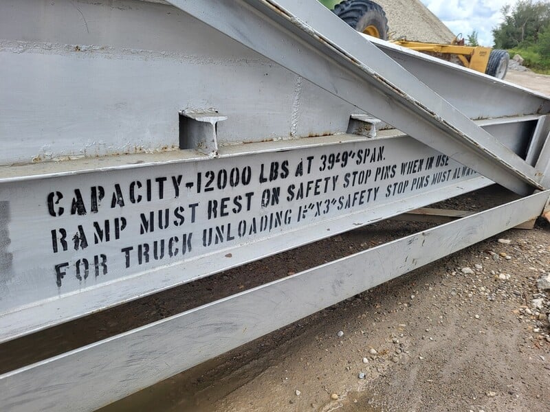 Autoport, Loading Ramp, 12000 lb., 7.5' H x 45' L x 12' width, 500" Top Deck L, 92" inner ramp width - Image 2