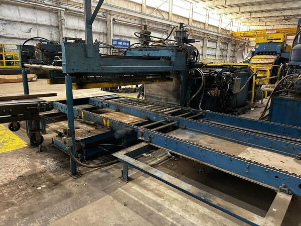 30" x .06" Herr Voss / Herr Voss, hi-speed blanking line, 20000 lb., 20" ID, 72" OD, 125 FPM - Image 8