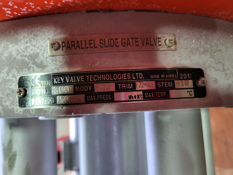 12" HP Valves/Key Valve Technologies #P200-700TD/SB V35, Parallel Slide Gate Valve w/Actuator, 24 V, 2014 - Image 5
