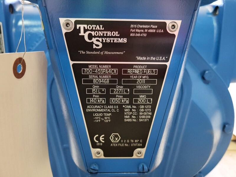 TCS #700-45SPA4CX, Rotary Flow Meter w/Air Eliminator & Strainer, 4" Flange, 151-11 LPM Flow, 140-1050 kPa - Image 2