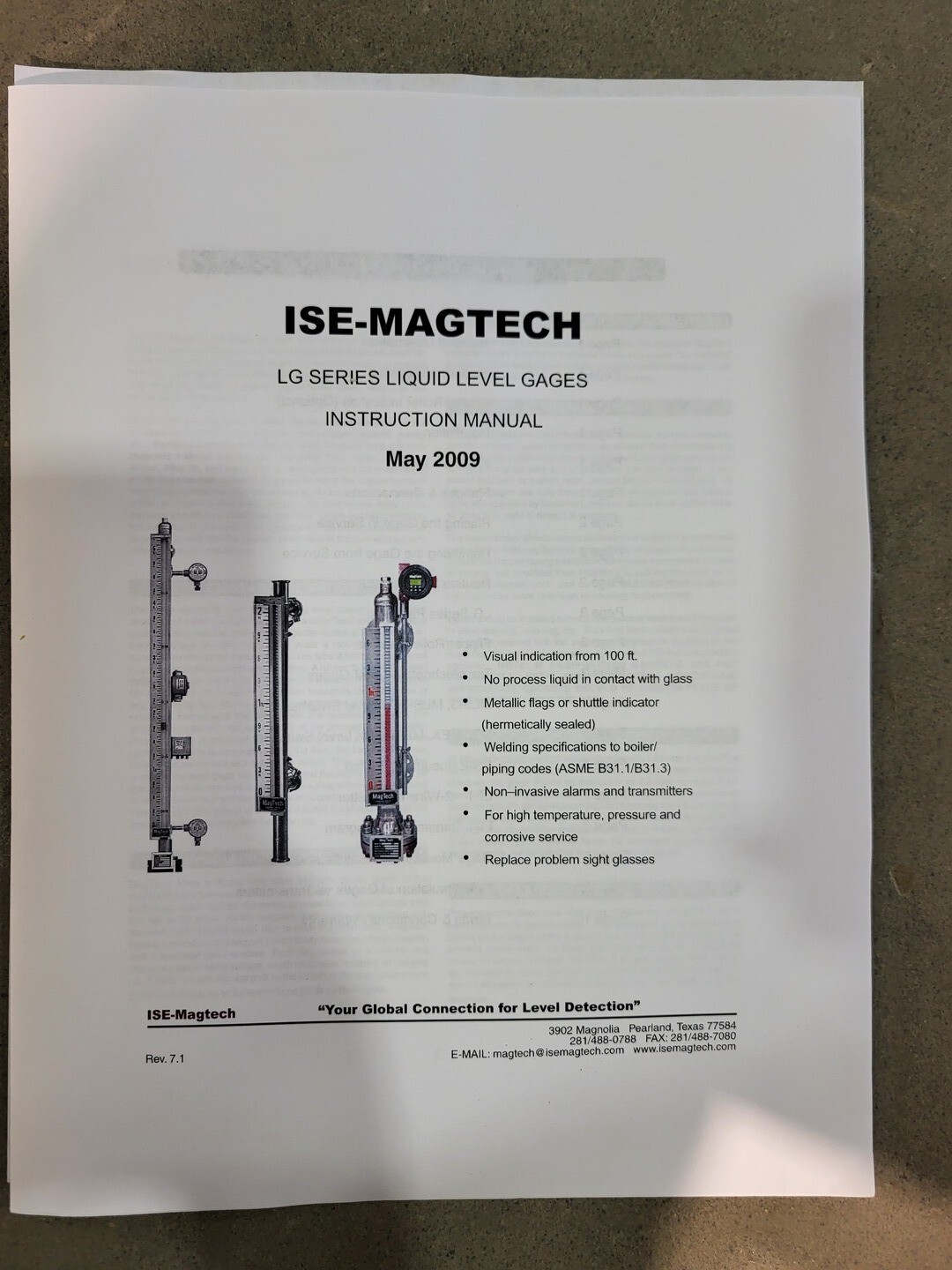 Magtech #LG6C-3-300#-0.600-302-229-23.622-IN-(FS)(WN), Magnetic Level Gauge, 559 psig Chamber & 2100 psig - Image 7