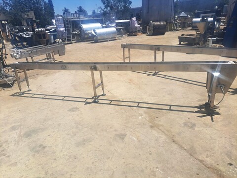 8" wide x 15' long, Trans Automatic Technologies conveyor, Stainless Steel frame, 2021 - Image 2