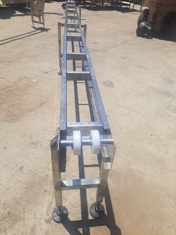 8" wide x 15' long, Trans Automatic Technologies conveyor, Stainless Steel frame, 2021 - Image 3