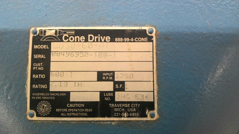 1750 RPM, Conedrive #0030-60-A1, gear reducer, 600.00 :1 ratio - Image 5