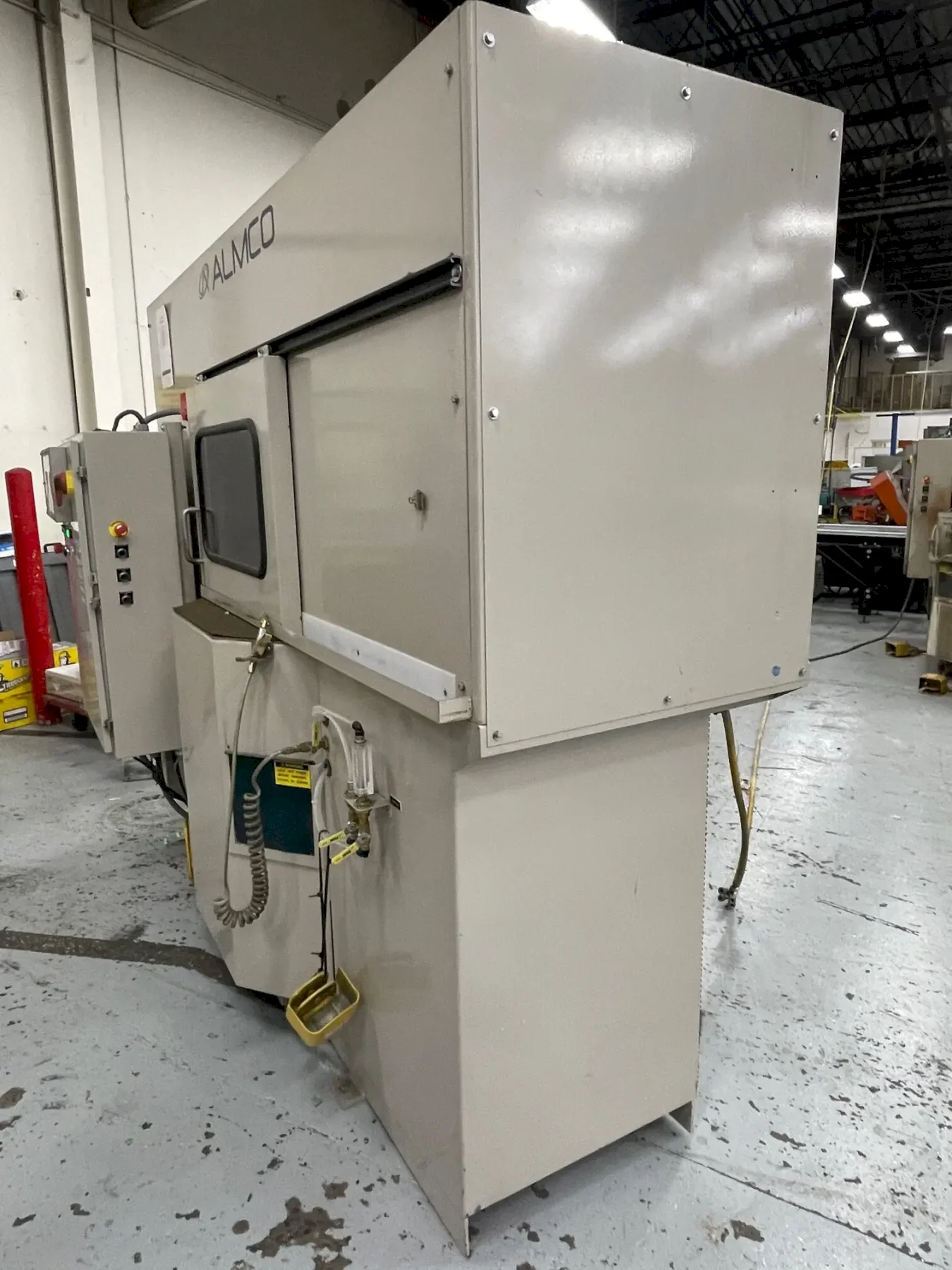 Almco #2SF-36, deburring machine, 1200 SFM, 7.5 HP, 36" diameter x 18.5" tub, 2014 - Image 10