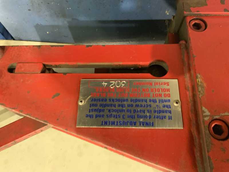 2"-8" Channel shear attachment, Piranha, 1/2"slug, fir Piranha ironworker, serial #3024 - Image 6