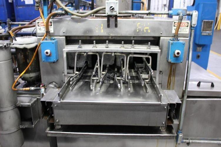 Midbrook #G5024W1R1B0, 3-stage parts washer, 24" W x 12" H, elect heated wash/rinse, 4' Regen blow-off, 2001 - Image 2