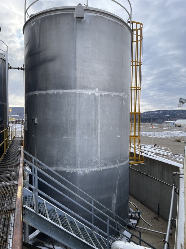 29036 gallon Peacock Inc, Aluminum Storage Tank For Hydrogen Peroxide, 15' diameter x 27' H, 132000 Liters - Image 1